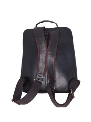 Mochila de Couro Simples Café 